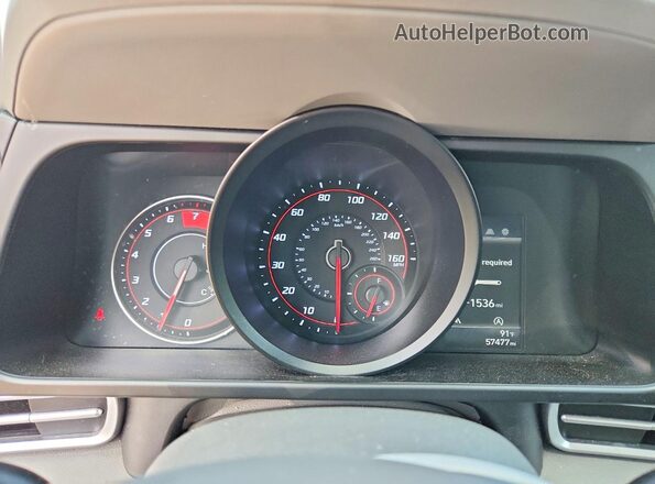 KMHLL4AGXMU072017 2021 HYUNDAI ELANTRA Gray ხელსაწყოთა პანელის ხედი