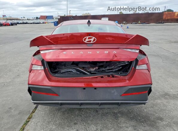 KMHLL4DG0SU051752 2025 HYUNDAI ELANTRA Red Вид ззаду