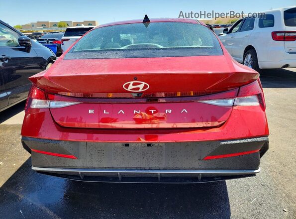 KMHLL4DG0SU082807 2025 HYUNDAI ELANTRA Red Вид ззаду