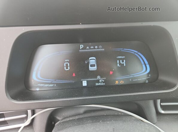 KMHLL4DG0SU863410 2025 HYUNDAI ELANTRA Red Vista del cuadro de instrumentos
