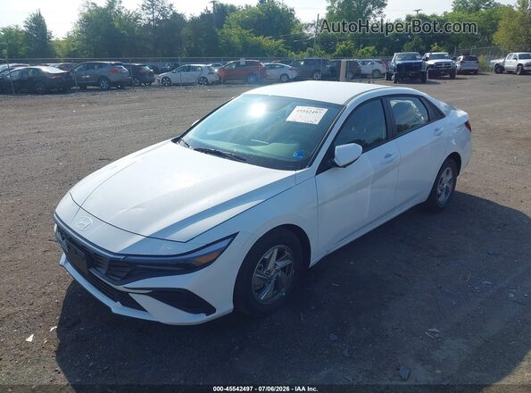 KMHLL4DG0TU222596 2026 HYUNDAI ELANTRA White წინა მარცხენა ხედი სამი მეოთხედიდან
