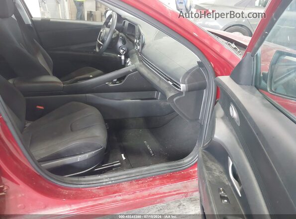 KMHLL4DG2SU990644 2025 HYUNDAI ELANTRA Red Widok wnętrza z przodu