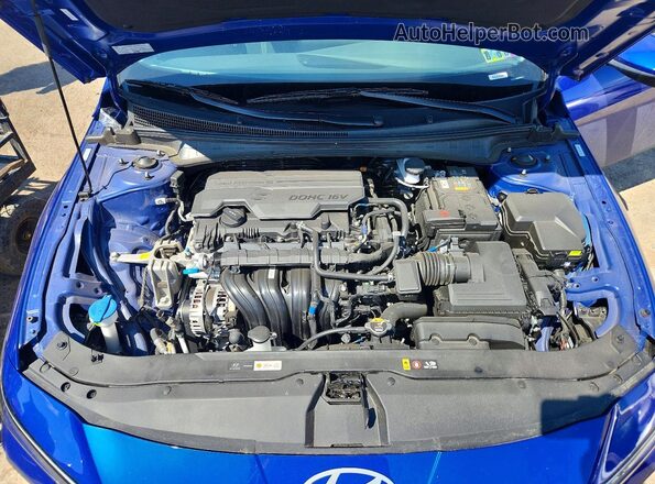 KMHLL4DG3SU052653 2025 HYUNDAI ELANTRA Blue Widok wnętrza z tyłu