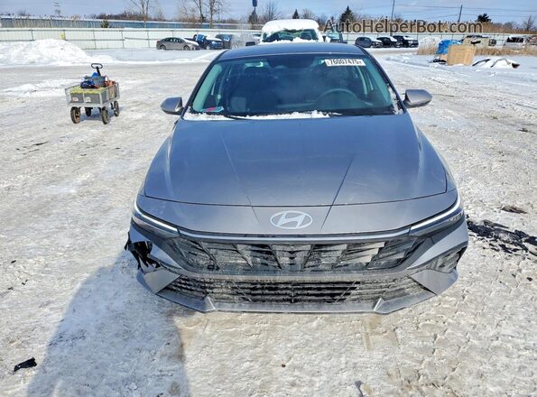 KMHLL4DG3SU087015 2025 HYUNDAI ELANTRA Silver Դիմացի տեսք