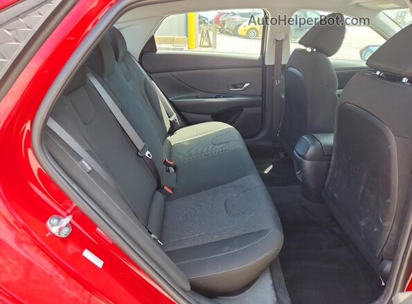 KMHLL4DG3SU954445 2025 HYUNDAI ELANTRA Red უკანა სავარძლების ხედი