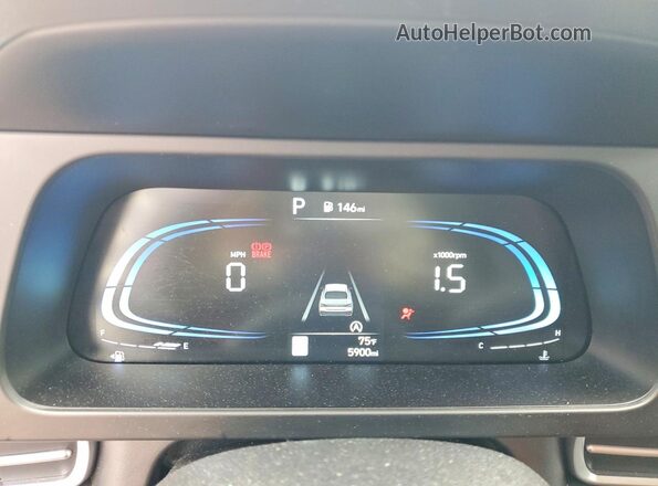 KMHLL4DG3TU141317 2026 HYUNDAI ELANTRA White ხელსაწყოთა პანელის ხედი