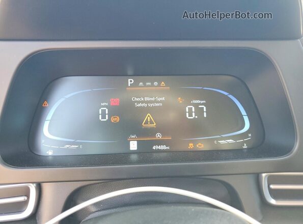 KMHLL4DG4RU828797 2024 HYUNDAI ELANTRA Blue ხელსაწყოთა პანელის ხედი