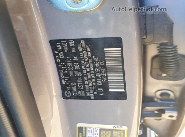KMHLL4DG5RU669787 2024 HYUNDAI ELANTRA Gray Widok komory silnika