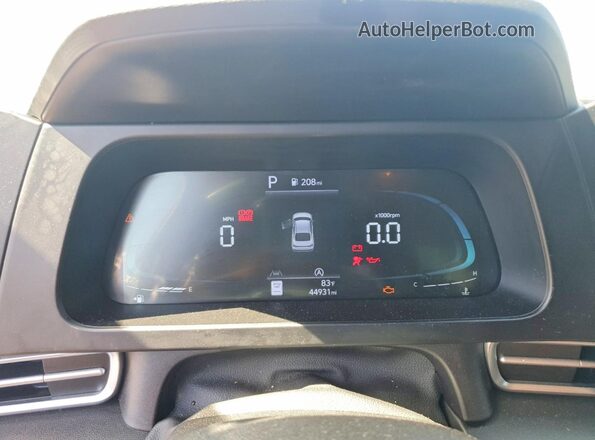 KMHLL4DG5RU669787 2024 HYUNDAI ELANTRA Gray Widok zestawu wskaźników