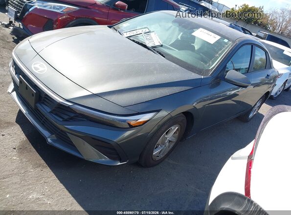 KMHLL4DG5SU081412 2025 HYUNDAI ELANTRA Gray წინა მარცხენა ხედი სამი მეოთხედიდან