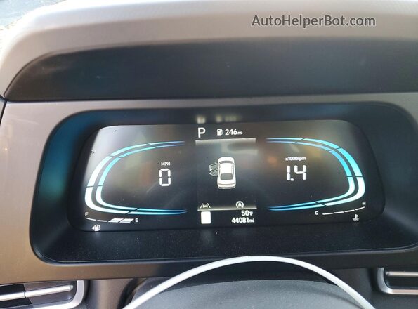 KMHLL4DG5SU950199 2025 HYUNDAI ELANTRA Black Instrument cluster view