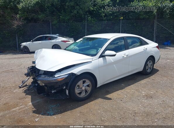 KMHLL4DG5SU978729 2025 HYUNDAI ELANTRA White წინა მარცხენა ხედი სამი მეოთხედიდან