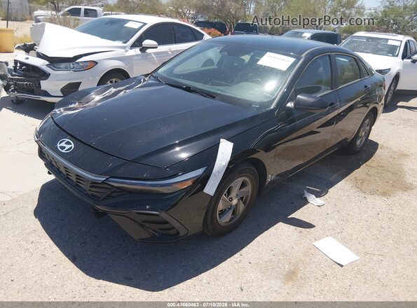 KMHLL4DG5SU988032 2025 HYUNDAI ELANTRA Black წინა მარცხენა ხედი სამი მეოთხედიდან