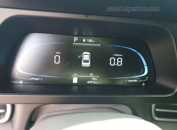 KMHLL4DG7RU722490 2024 HYUNDAI ELANTRA Синий Вид щитка приборов