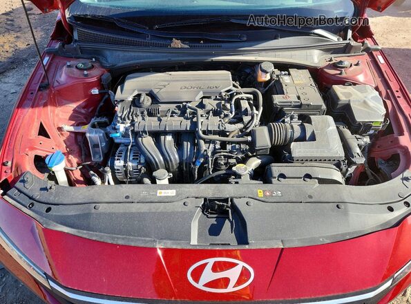 KMHLL4DG7SU001995 2025 HYUNDAI ELANTRA Red Вид задньої частини салону
