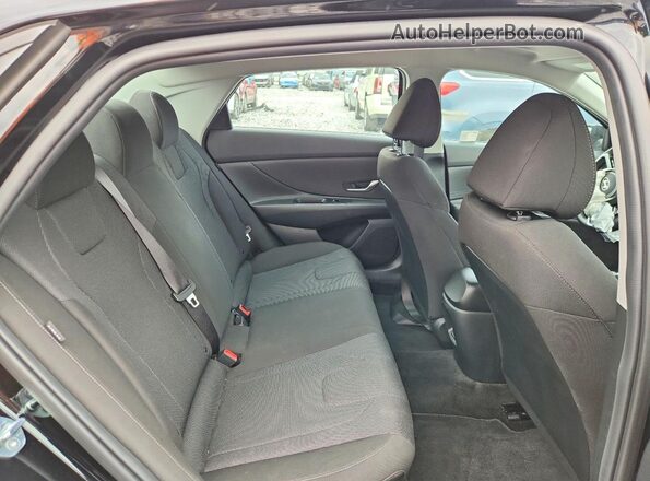 KMHLL4DG7SU006971 2025 HYUNDAI ELANTRA Black უკანა სავარძლების ხედი