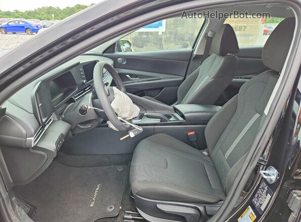 KMHLL4DG7SU006971 2025 HYUNDAI ELANTRA Black წინა სალონის ხედი