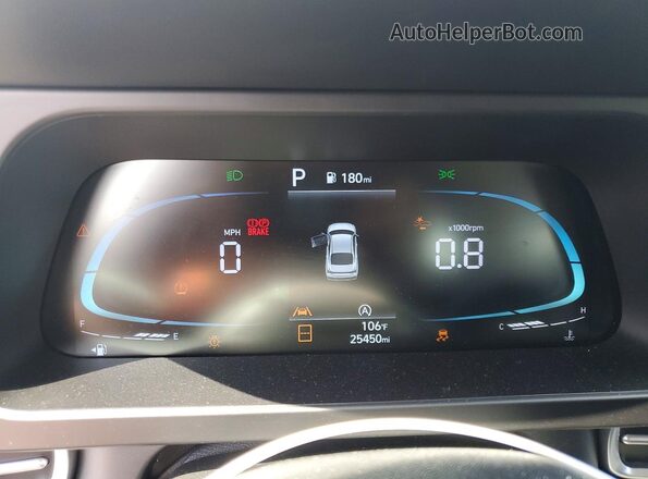 KMHLL4DG7SU051618 2025 HYUNDAI ELANTRA Silver Widok zestawu wskaźników