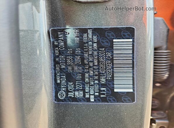 KMHLL4DG8SU853014 2025 HYUNDAI ELANTRA Silver Вид підкапотного простору