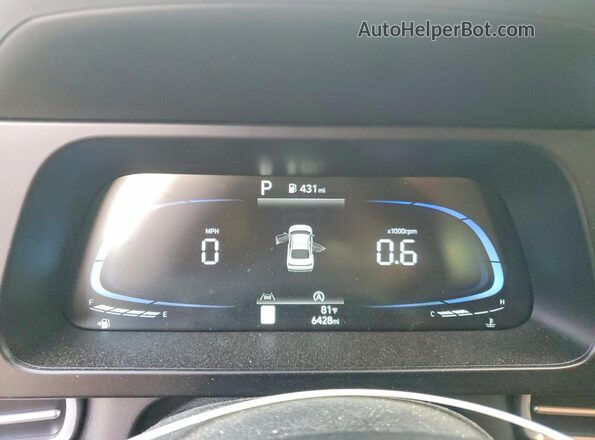 KMHLL4DG9SU952683 2025 HYUNDAI ELANTRA Gray ხელსაწყოთა პანელის ხედი
