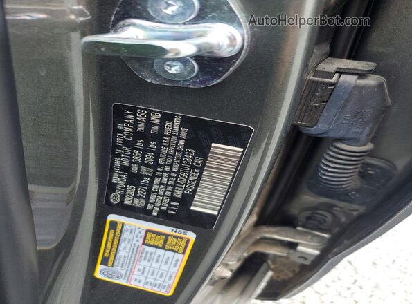 KMHLL4DG9TU138423 2026 HYUNDAI ELANTRA Charcoal VIN կոդի պիտակի տեսք