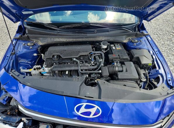 KMHLL4DGXSU991816 2025 HYUNDAI ELANTRA Blue უკანა სალონის ხედი