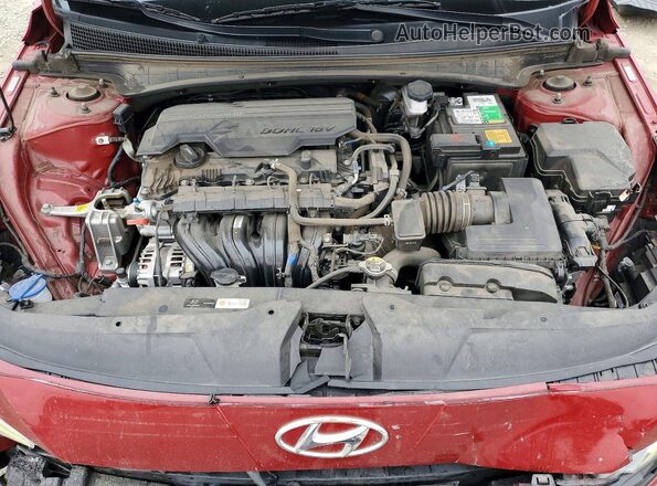 KMHLM4AG0PU632533 2023 HYUNDAI ELANTRA Burgundy Вид задньої частини салону