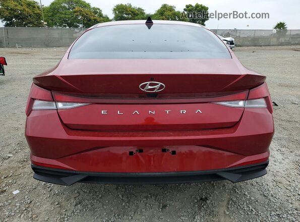 KMHLM4AG0PU632533 2023 HYUNDAI ELANTRA Burgundy Вид ззаду