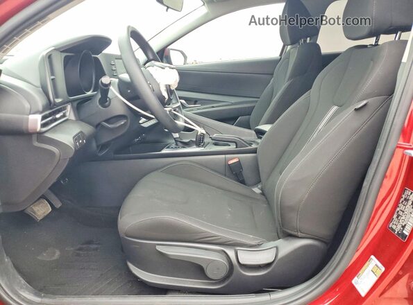 KMHLM4AG0PU632533 2023 HYUNDAI ELANTRA Burgundy Вид салону спереду