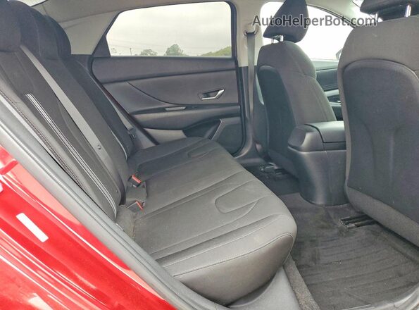 KMHLM4AG0PU632533 2023 HYUNDAI ELANTRA Burgundy Вид задніх сидінь