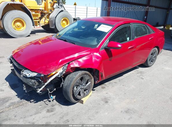 KMHLM4AG2MU177924 2021 HYUNDAI ELANTRA Red Vista tres cuartos delantera izquierda