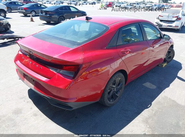 KMHLM4AG2MU177924 2021 HYUNDAI ELANTRA Red Trasero derecho