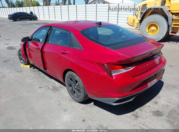 KMHLM4AG2MU177924 2021 HYUNDAI ELANTRA Red Trasero izquierdo