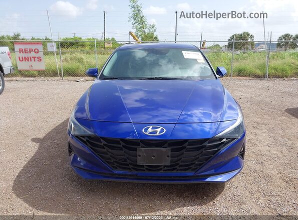 KMHLM4AG2NU225326 2022 HYUNDAI ELANTRA Blue Vista interior trasera