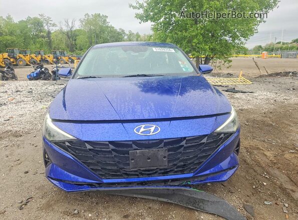 KMHLM4AG3PU454987 2023 HYUNDAI ELANTRA Blue Դիմացի տեսք