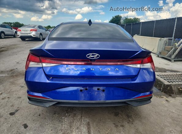 KMHLM4AG4NU312967 2022 HYUNDAI ELANTRA Синий Вид сзади