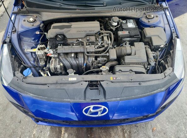 KMHLM4AG4NU312967 2022 HYUNDAI ELANTRA Синий Вид задней части салона