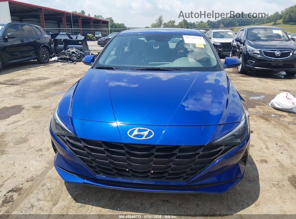 KMHLM4AG4PU435137 2023 HYUNDAI ELANTRA Blue Սարքավորումների վահանակի տեսք
