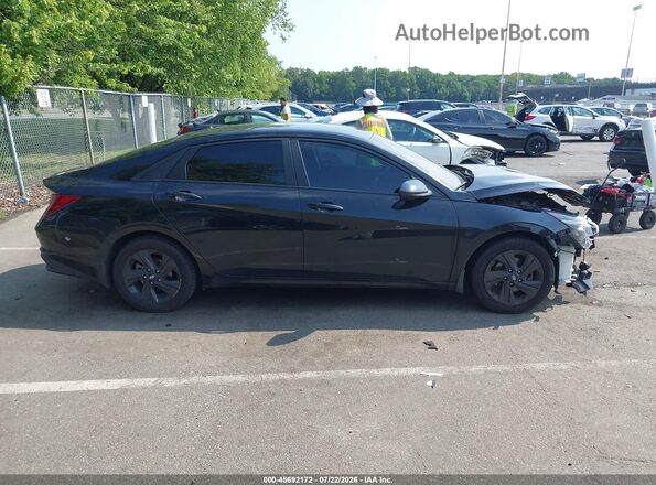 KMHLM4AG4PU523153 2023 HYUNDAI ELANTRA Черный Вид задней части салона