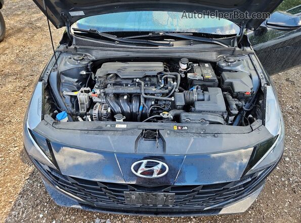 KMHLM4AG4PU609935 2023 HYUNDAI ELANTRA Черный Вид задней части салона