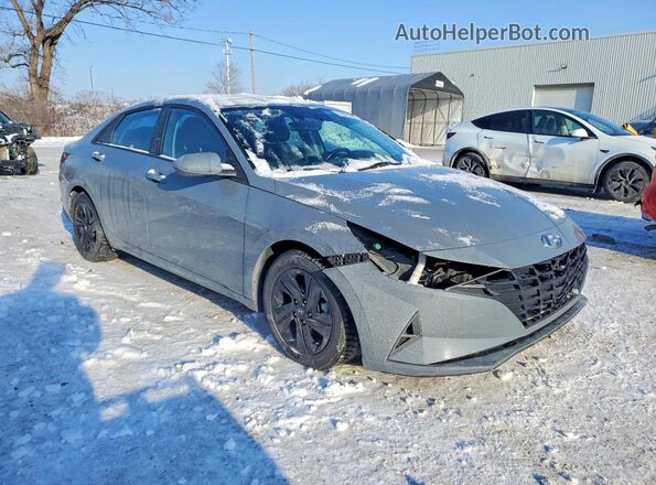 KMHLM4AG5MU123579 2021 HYUNDAI ELANTRA Серый Передняя правая четверть