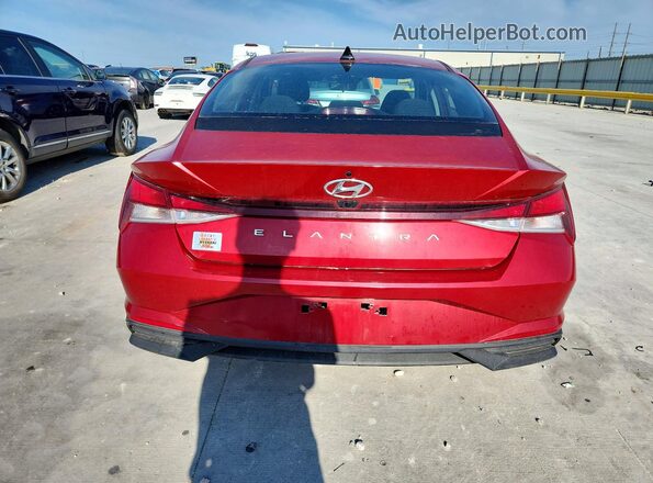KMHLM4AG5MU194913 2021 HYUNDAI ELANTRA Red უკანა ხედი
