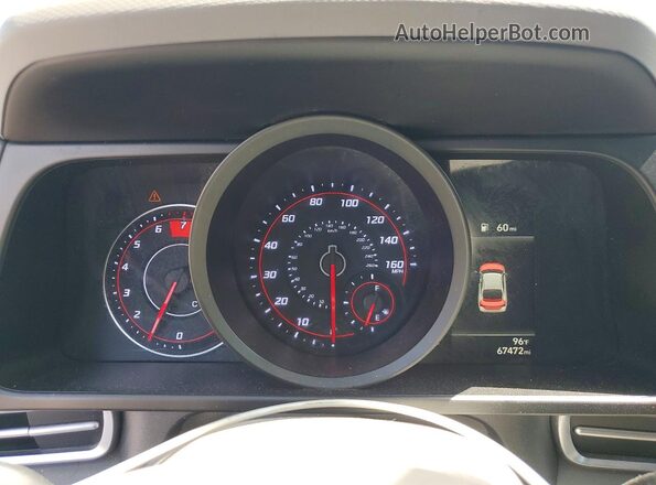 KMHLM4AG5PU386238 2023 HYUNDAI ELANTRA Gray Widok zestawu wskaźników