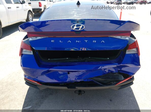 KMHLM4AG7PU396883 2023 HYUNDAI ELANTRA Blue Вид спереду