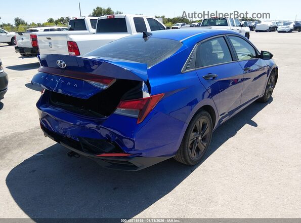 KMHLM4AG7PU396883 2023 HYUNDAI ELANTRA Blue Задня права чверть