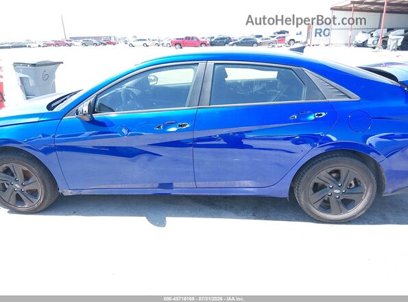 KMHLM4AG7PU396883 2023 HYUNDAI ELANTRA Blue Панорамний вид салону 360°