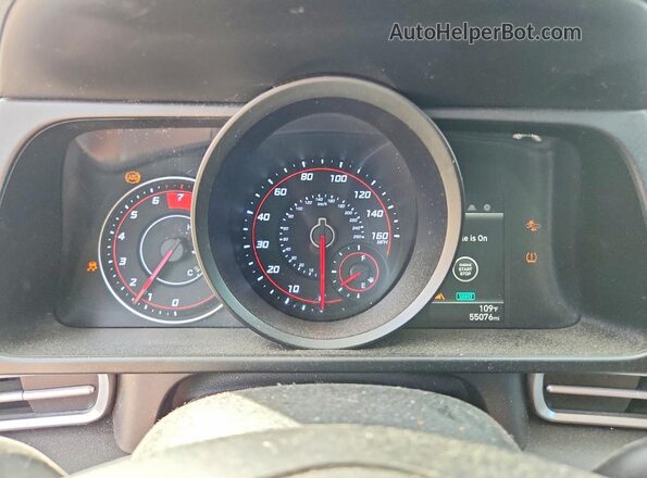 KMHLM4AG7PU583914 2023 HYUNDAI ELANTRA Charcoal Vista del cuadro de instrumentos