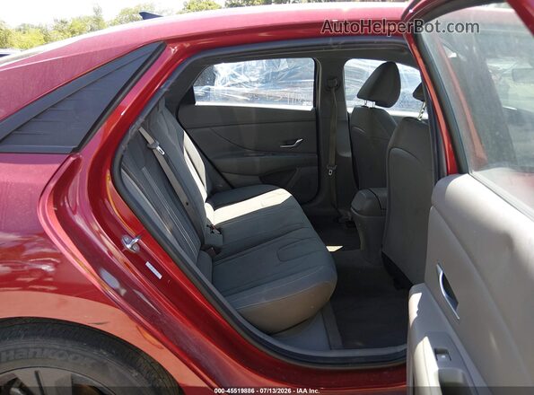 KMHLM4AG7PU587770 2023 HYUNDAI ELANTRA Red Widok naklejki z numerem VIN