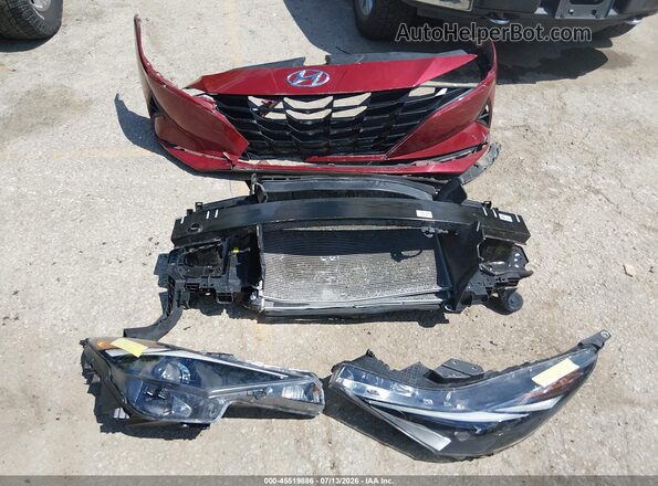 KMHLM4AG7PU587770 2023 HYUNDAI ELANTRA Red Widok zestawu wskaźników