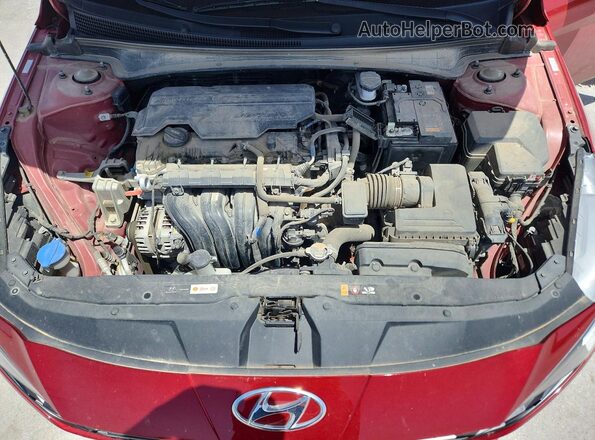 KMHLM4AG7PU606141 2023 HYUNDAI ELANTRA Red Rear interior view